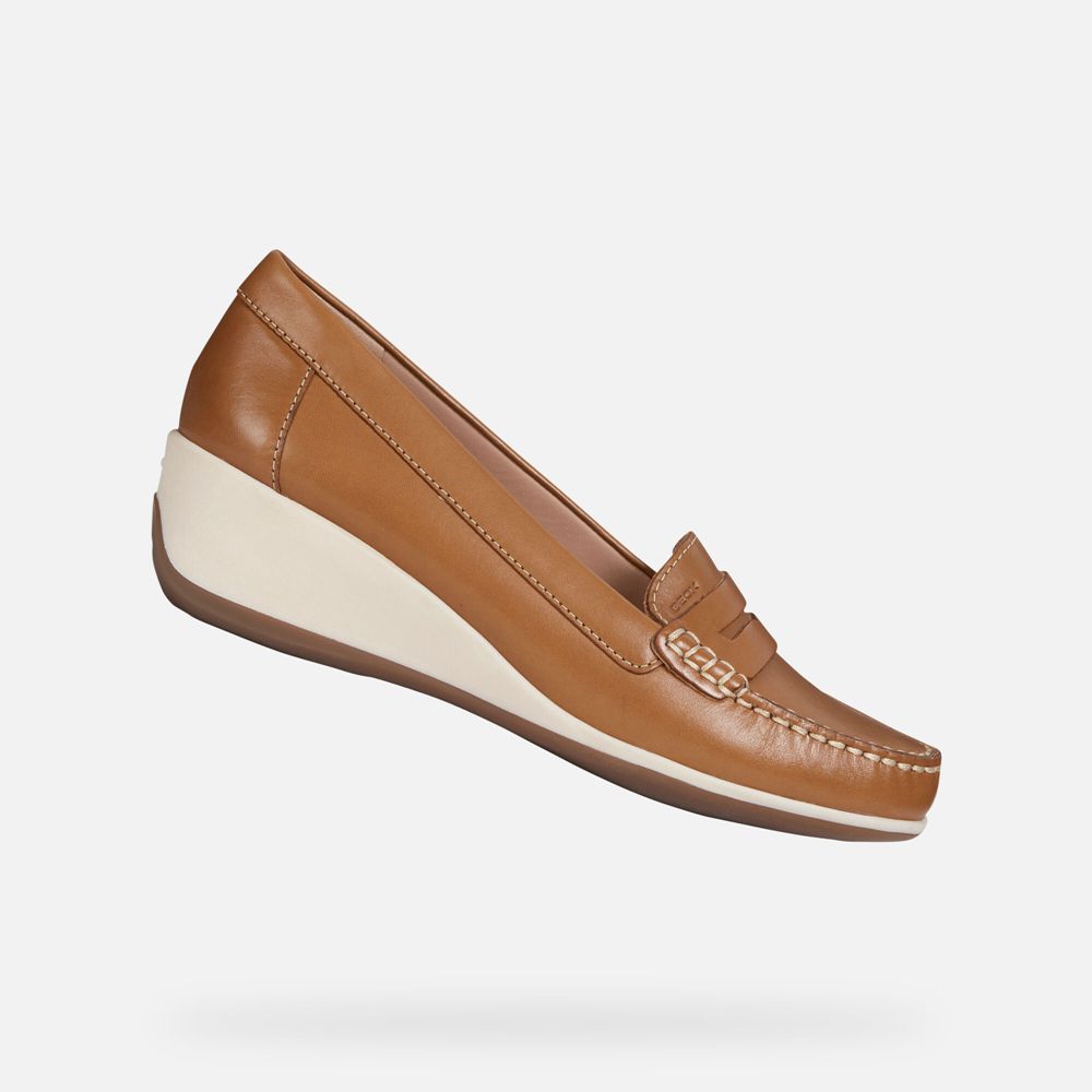 Geox Bayan Loafers Kahverengi - Arethea - FSA-683970